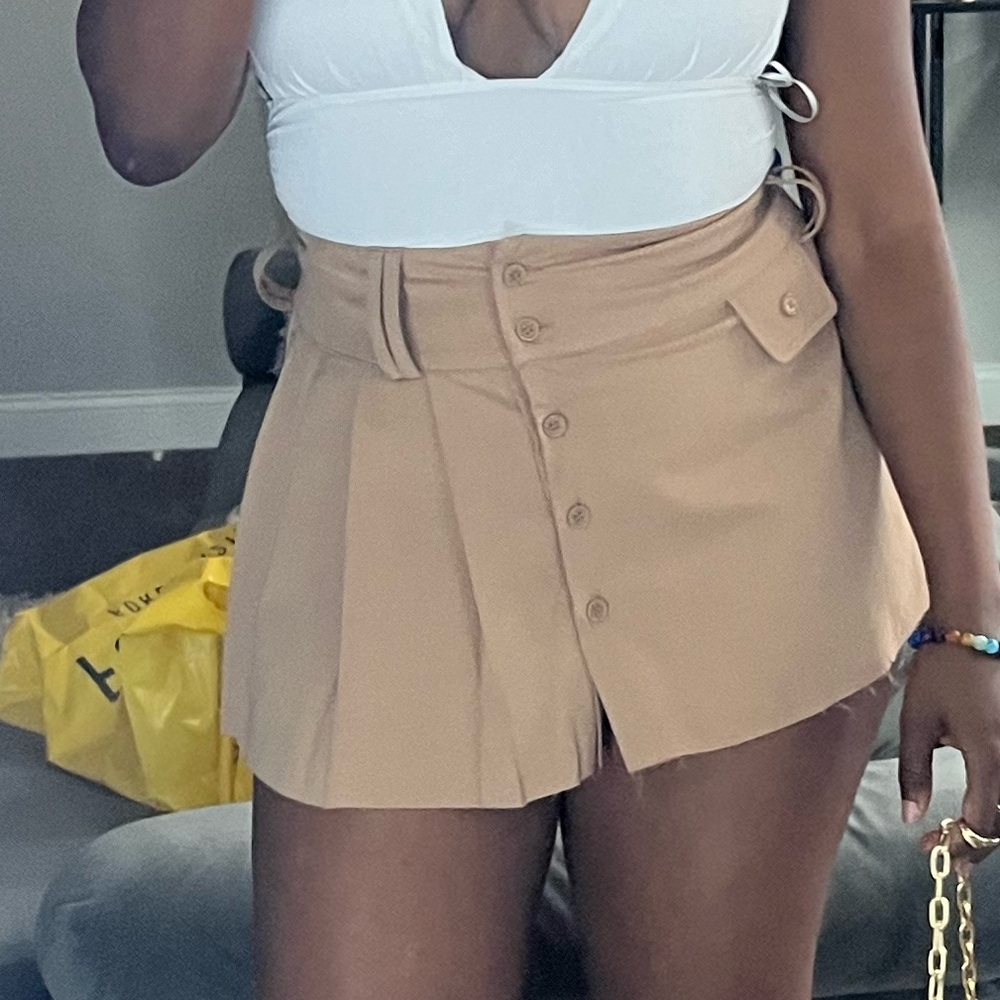 Khaki miniskirt